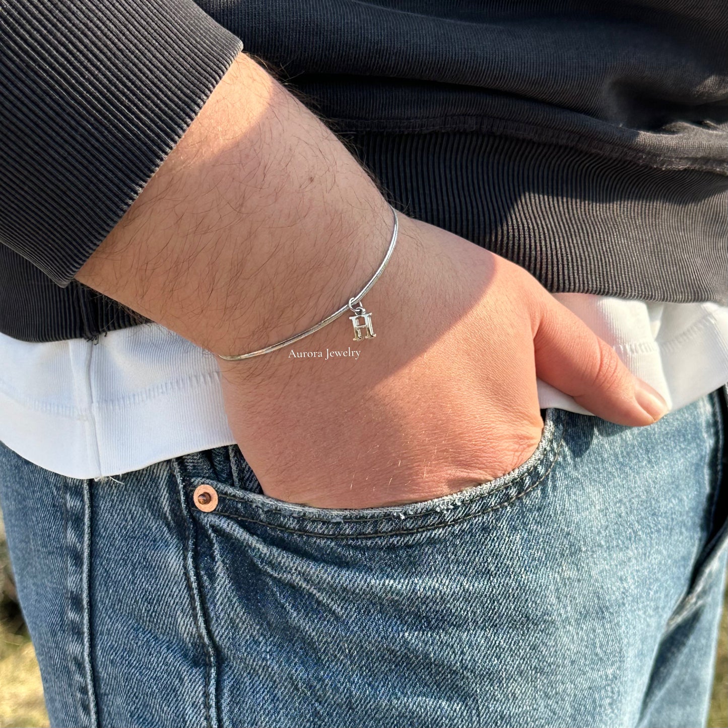 Kişiye Özel Harfli Mini İtalyan Bileklik (2 Adet)